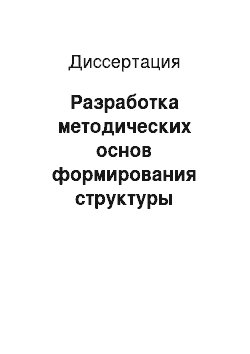 Диссертация: Разработка методических основ формирования структуры капитала инвестиционных проектов