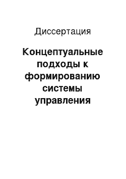 Диссертация: Концептуальные подходы к формированию системы управления рисками в стоматологической службе