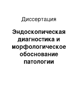 Диссертация: Эндоскопическая диагностика и морфологическое обоснование патологии желудка и двенадцатиперстной кишки при суперинвазивном описторхозе (клинико-экспериментальное исследование)