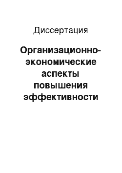 Диссертация: Организационно-экономические аспекты повышения эффективности использования коечного фонда инфекционных больниц (отделений)