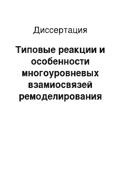 Диссертация: Типовые реакции и особенности многоуровневых взамиосвязей ремоделирования миокарда и сосудов у пациентов с артериальной гипертензией 1-2 степени, их вклад в конечные точки сердечно-сосудистого конти