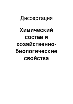 Диссертация: Химический состав и хозяйственно-биологические свойства некоторых растений семейств: Крестоцветные, толстянковые, гречишные, мальвовые, злаковые в условиях РСО-Алания