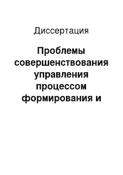 Диссертация: Проблемы совершенствования управления процессом формирования и развития кадрового потенциала негосударственных вузов