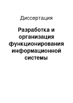 Диссертация: Разработка и организация функционирования информационной системы поддержки принятия решений наукоемкого производства