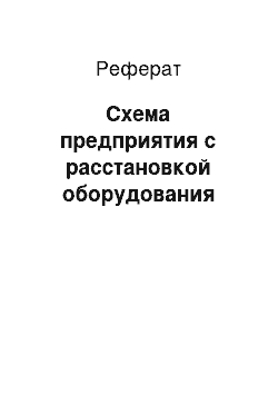 Реферат: Схема предприятия с расстановкой оборудования