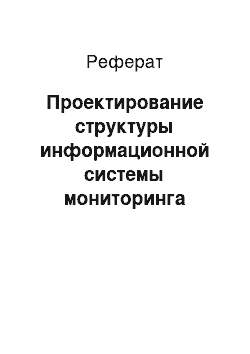 Реферат: Проектирование структуры информационной системы мониторинга работы ИТ-инфраструктуры