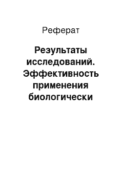 Реферат: Результаты исследований. Эффективность применения биологически активных кормовых добавок в рационе молодняка норок